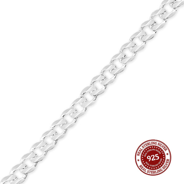 curb silver chain