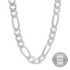 925 Silver Chain Carter Diamond Cut Flat Figaro