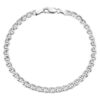 Silver Mariner chain bracelet 5mm 8 inches