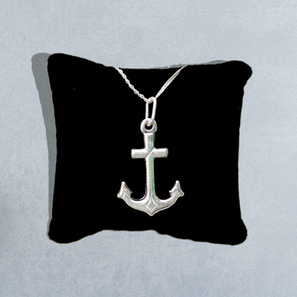 925 Sterling Silver Men's Pirate Anchor Necklace